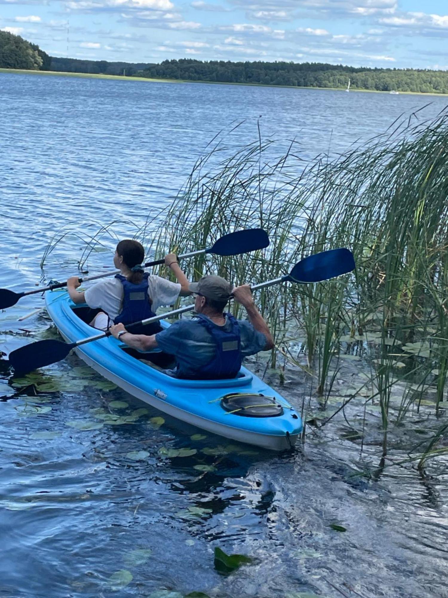 Dom Nad Jeziorem Mazury Pomost Segment 2 Giżycko Buitenkant foto