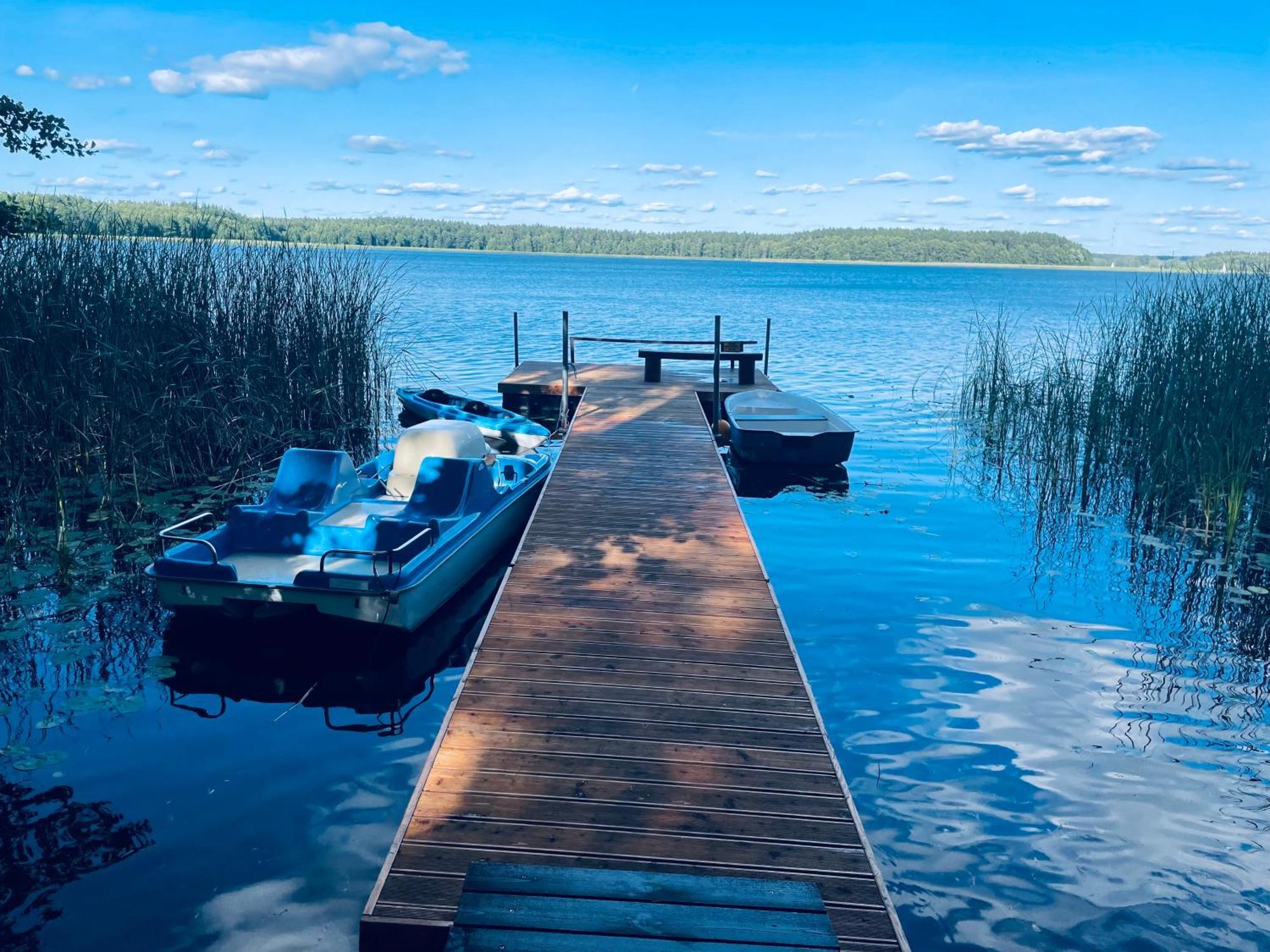 Dom Nad Jeziorem Mazury Pomost Segment 2 Giżycko Buitenkant foto